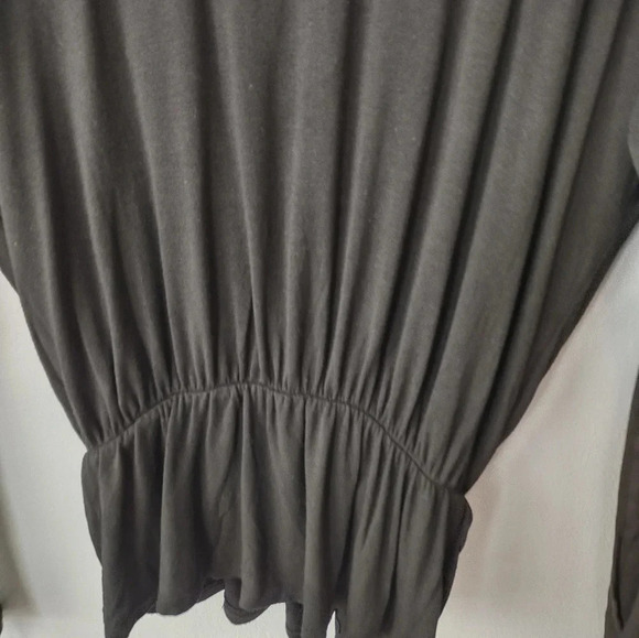 Revolve Michael Lauren Seth long sleeve drop shoulder wrap top size XS NWT - Picture 5 of 8